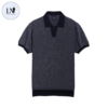 Birdseye Sweater Navy Polo