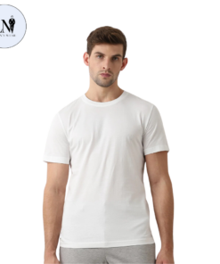 White Organic Cotton Crew Neck T-Shirt