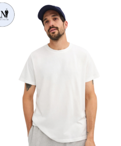 White Organic Cotton Crew Neck T-Shirt