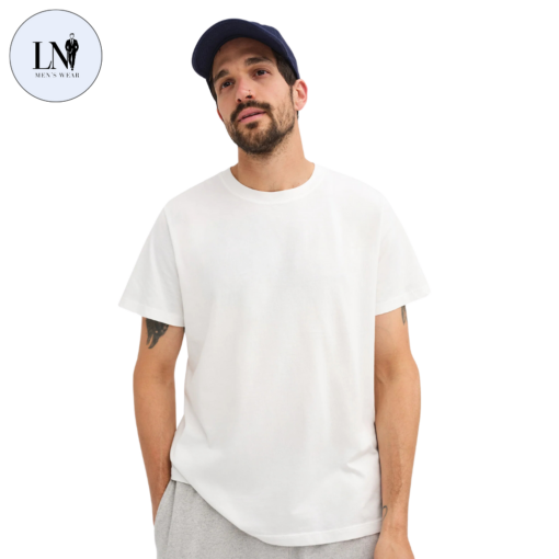 White Organic Cotton Crew Neck T-Shirt